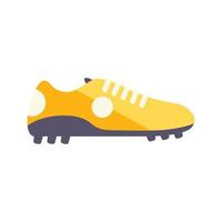 Flacher Vektor des Sportschuhsymbols. Fußballschuh