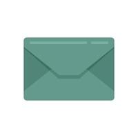 vykort kuvert ikon platt vektor. post brev vektor