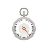 Minute Stoppuhr Symbol flacher Vektor. Timer ansehen vektor