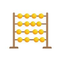 kulram kalkylator ikon platt vektor. matematik leksak vektor