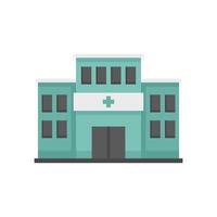 handikappade sjukhus ikon, platt stil vektor