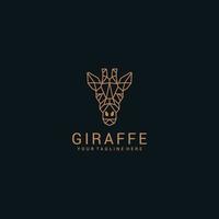 giraff logotyp design ikon vektor