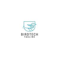 fågel logotyp desing ikon vektor