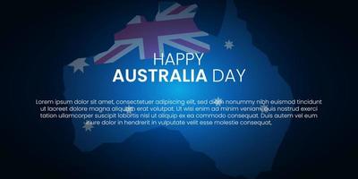 26 januari Lycklig Australien dag. Lycklig Australien dag vektor illustration. lämplig för hälsning kort, affisch och baner.