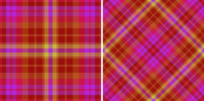 Vektor Hintergrundmuster. Stoff Textil Tartan. überprüfen sie nahtlose textur kariert.