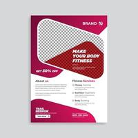 Fitnessstudio-Fitness-Flyer und Poster-Vorlage vektor