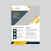 kreative Corporate Business Flyer Vorlage vektor