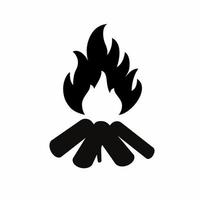 Lagerfeuer-Symbol-Illustration. Aktienvektor. vektor