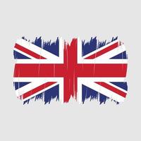 Bürste der britischen Flagge vektor