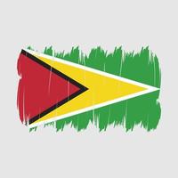 Guyana flaggborste vektor