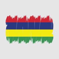 mauritius flagge bürste vektor