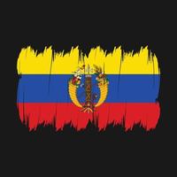 colombia flaggborste vektor
