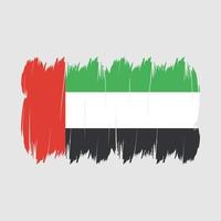 Bürste der Flagge der Vereinigten Arabischen Emirate vektor