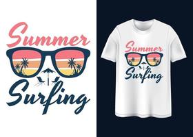 sommerstimmung typografie t-shirt design vektor