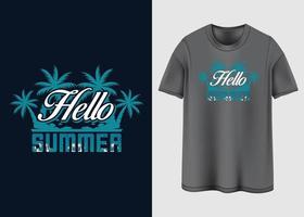 sommerstimmung typografie t-shirt design vektor