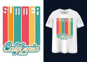 sommerstimmung typografie t-shirt design vektor