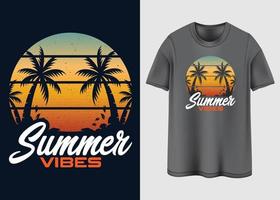 sommar vibrafon typografi t-shirt design vektor