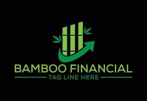 bambu finansiell logotyp design, vektor design mall