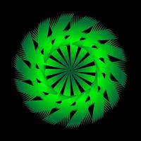 fraktales Muster in Form einer Blume vektor