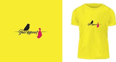 T-Shirt-Design-Konzept, einige anders vektor