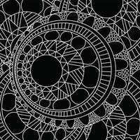 Zentangle Mandala Muster vektor