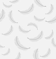 sömlösa mönster av flytande vita fjädrar vektor