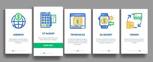 Online-Transaktionsvektor-Onboarding vektor
