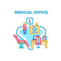 medicinsk kontor vektor begrepp Färg illustration