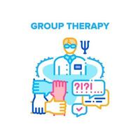 Gruppentherapie-Vektorkonzept-Farbillustration vektor
