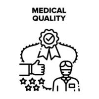 medicinsk kvalitet vektor svart illustrationer