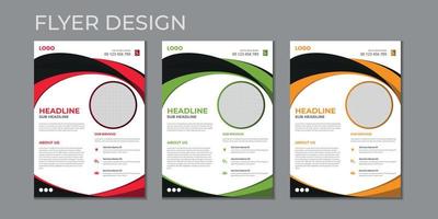 Vektor-Flyer-Vorlage für Geschäftspräsentationen, modernes Cover-Layout, Jahresbericht, Poster, Flyer in a4 mit bunten geometrischen Formen, Verlaufsfarbe mit hellem Hintergrund vektor