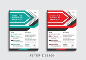 modernes und kreatives professionelles Corporate-Business-Flyer-Template-Design in A4 vektor