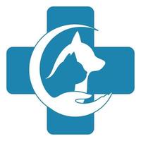 illustration av de logotyp av en veterinär klinik. vektor