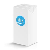 mjölk paket vektor falsk upp. realistisk illustration. tom låda 1000 ml. mjölk mall detaljhandeln paket tom mall isolerat.