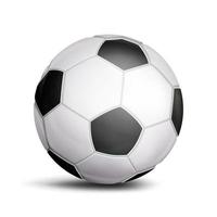 fotboll boll vektor. sport spel symbol. realistisk fotboll boll. illustration vektor