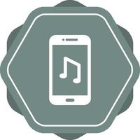 unik musik app vektor glyf ikon