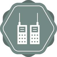 schönes Walkie-Talkie-Glyphen-Vektorsymbol vektor