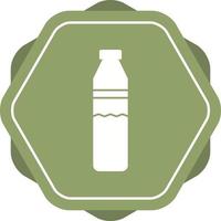 schönes Wasserflaschen-Glyphen-Vektorsymbol vektor