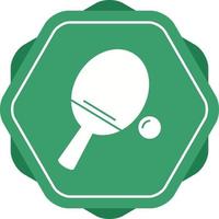 schönes Badminton-Glyphen-Vektorsymbol vektor