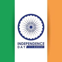 Happy India Independence Day Feier Karte vektor