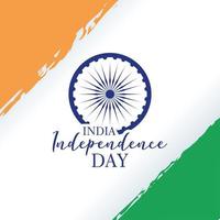 glad Indien självständighetsdagen firande kort vektor