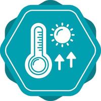 Vektorsymbol für hohe Temperaturen vektor