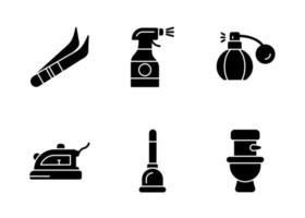 Hygiene-Routine-Vektor-Icon-Set vektor