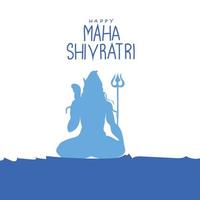 maha shivaratri vektor illustration.