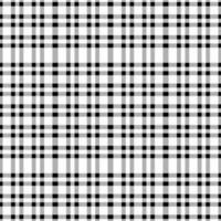 svart och vit sömlös pläd mönster vektor