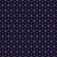 abstrakte geometrische Musterpolygonlinien, Rauten ein nahtloser Vektorhintergrund. Schwarz-Gold-Textur vektor