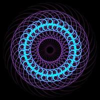 fraktalt mönster i form av ögonbollar vektor