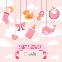 Babyshower-Vektor-Illustration
