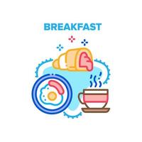 frühstück essen vektor konzept farbe illustration