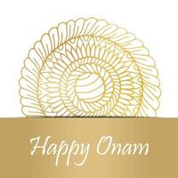 glad onam-kort. vektor